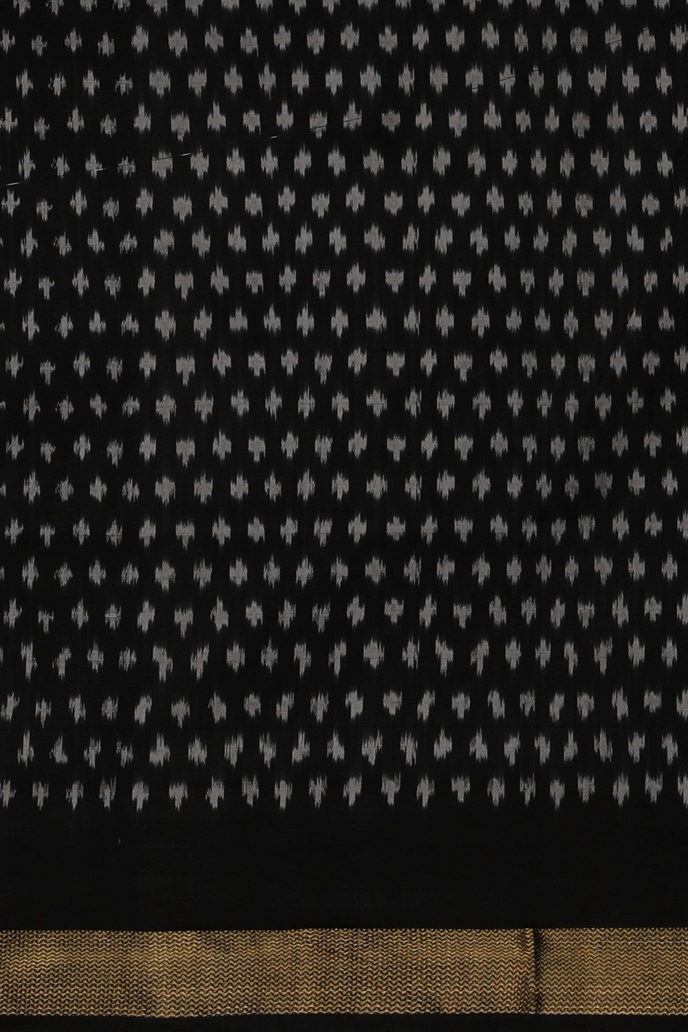 Image of Pochampally Ikat Silk Moss Green Saree